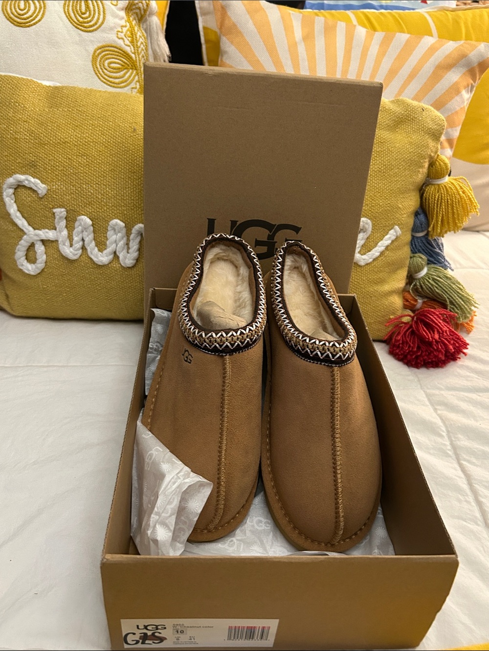 UGG Chestnut Suede Cozy Slip-On Mules NIB. Size 41 ($149 on Ugg website) NIB - Picture 14 of 14